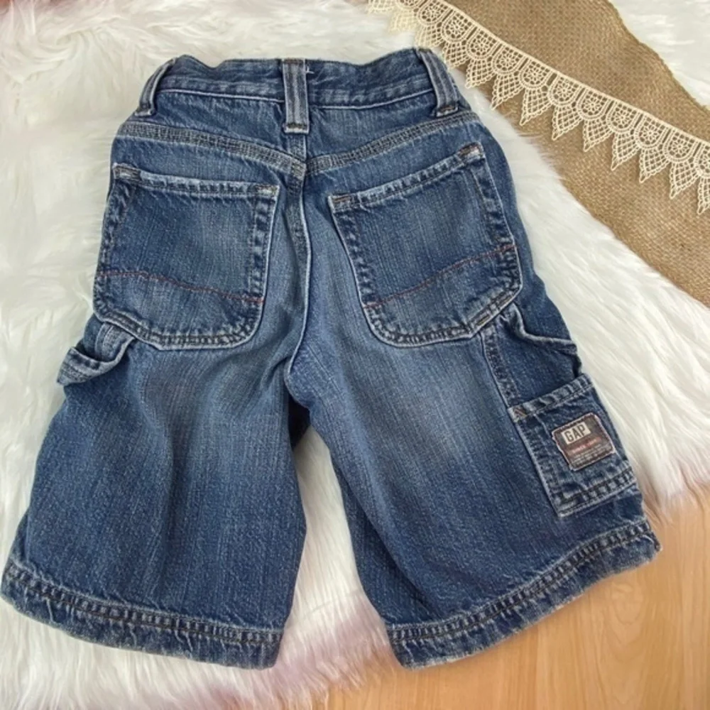 GAP‎ Kids Boys Jean Shorts Size 8 Slim Carpenter Jean Shorts
